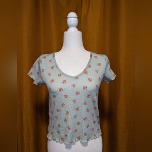 Light Blue Wandering Dreams top, size Medium